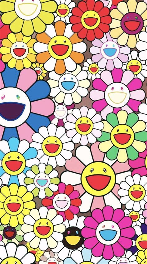 takashi murakami flower wallpaper 4k.